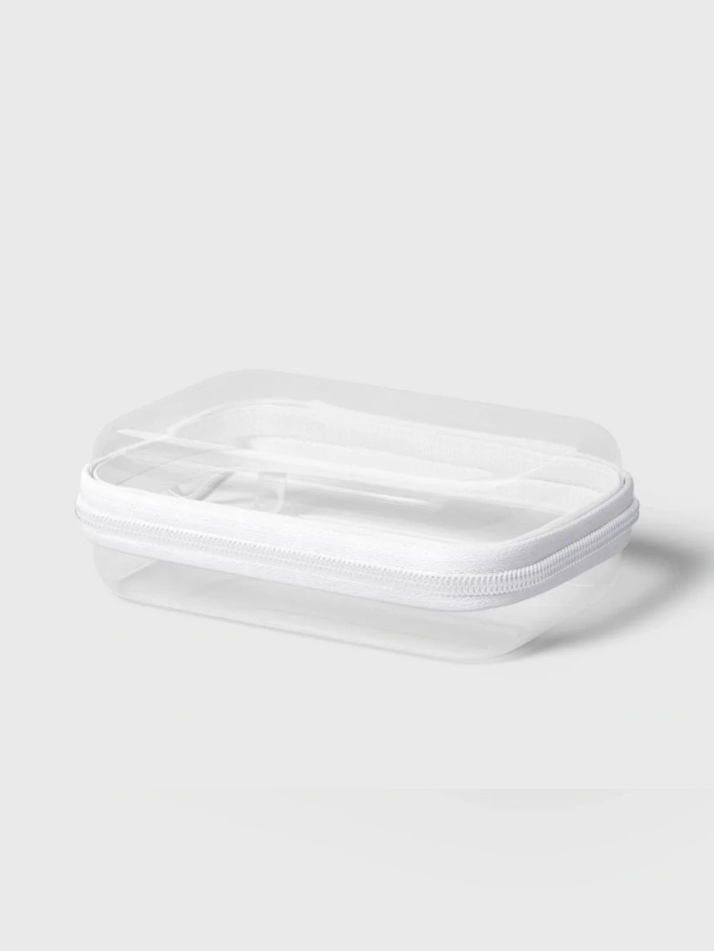 NWT Target Up & Up Mini Hard Sided Clear Zipper Travel Case
